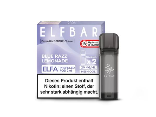 ELF Bar - ELFA Blue Razz Lemonade Pod 20mg/ml 1.2 Ohm 2er Pack