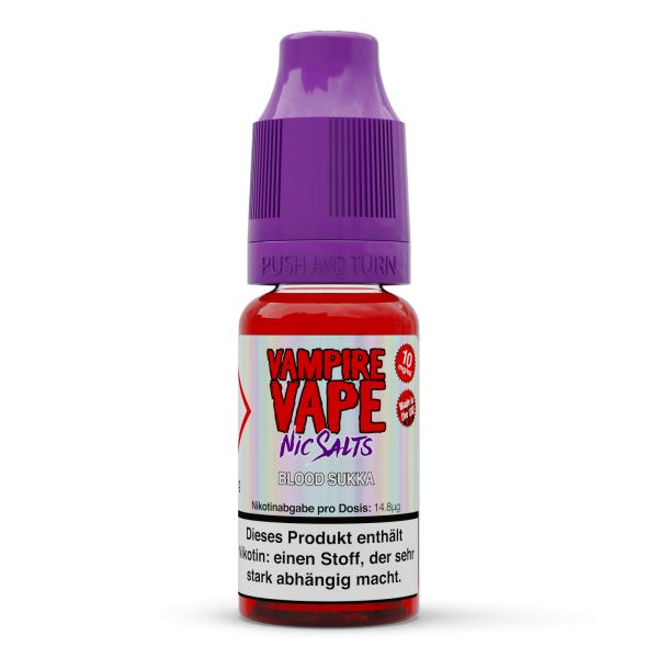 Vampire Vape - Blood Sukka NicSalt Liquid 10ml 20mg/ml