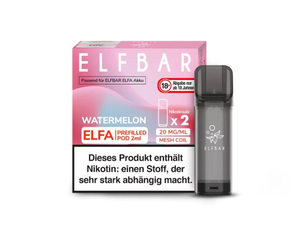 ELF Bar - ELFA Watermelon Pod 20mg/ml 1.2 Ohm 2er Pack