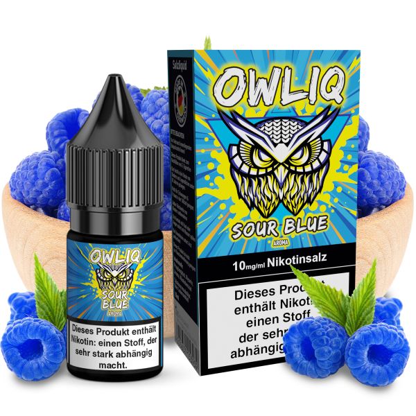 OWLIQ Nic Salt - Sour Blue Liquid 10ml