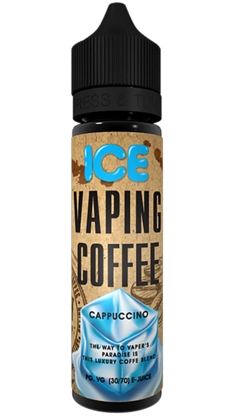 Vaping Coffee Ice Cappuccino Liquid 50ml Alpha Steam Online Vape Shop