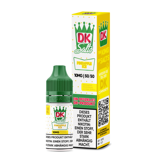 DK Salts Nic Salt - Pineapple Ice Liquid 10ml