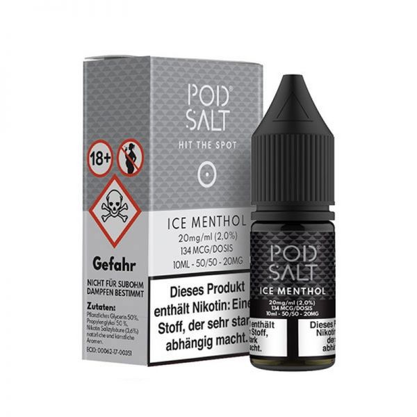 Pod Salt - Ice Menthol Nikotinsalz Liquid 10ml 20mg/ml
