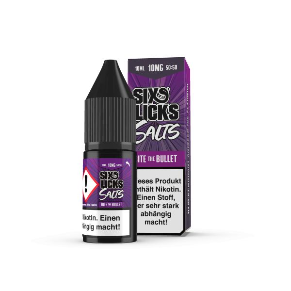 Six Licks - Bite The Bullet NicSalt Liquid 20mg/ml 10ml