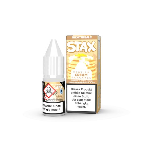 Strapped STAX Nic Salt - Vanilla Cream Pancakes Liquid 10ml 20mg/ml