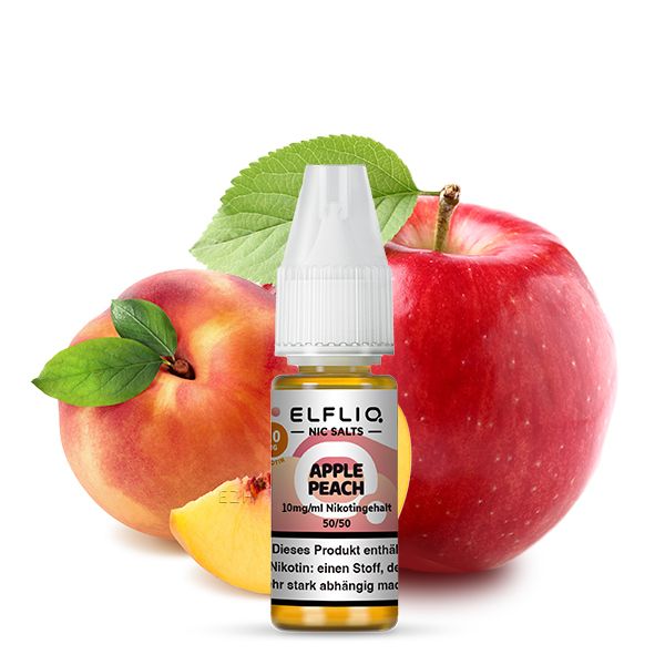 Elfliq by Elfbar Nic Salt - Apple Peach Liquid 10ml