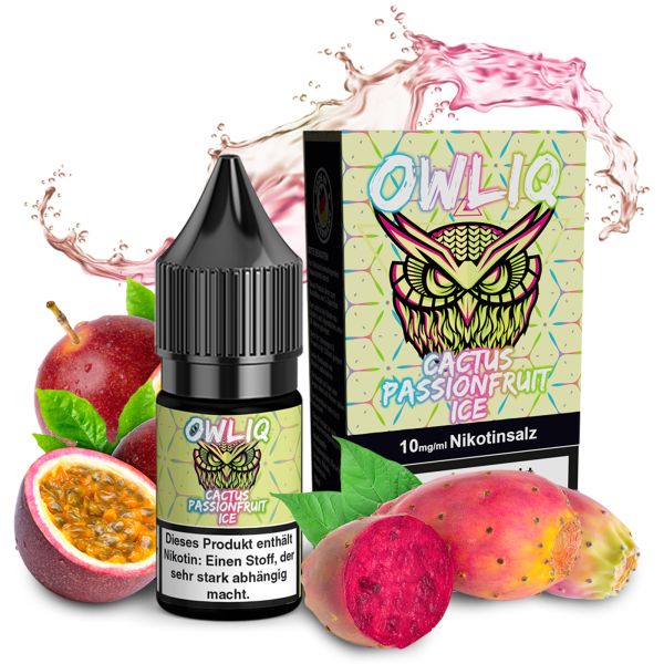 OWLIQ Nic Salt - Cactus Passionfruit Ice Liquid 10ml