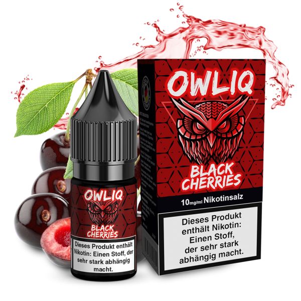 OWLIQ Nic Salt - Black Cherries Liquid 10ml