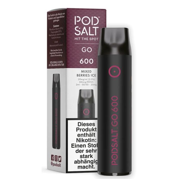 Pod Salt Go 600 - Mixed Berries 20mg/ml
