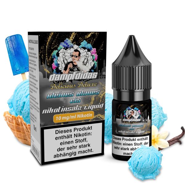 Dampfdidas Nic Salt - Kleines Blaues Eis Liquid 10ml