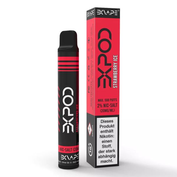 ExVape ExPod - Strawberry Ice 20mg/ml