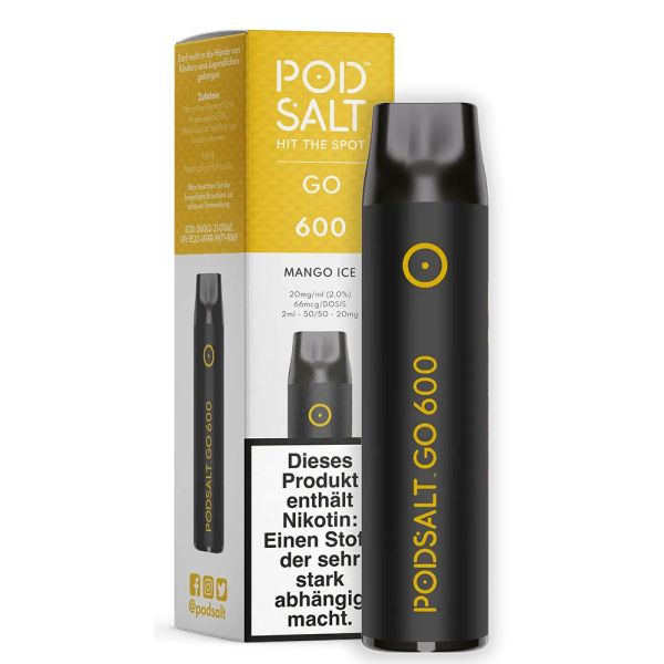 Pod Salt Go 600 - Mango Ice 20mg/ml