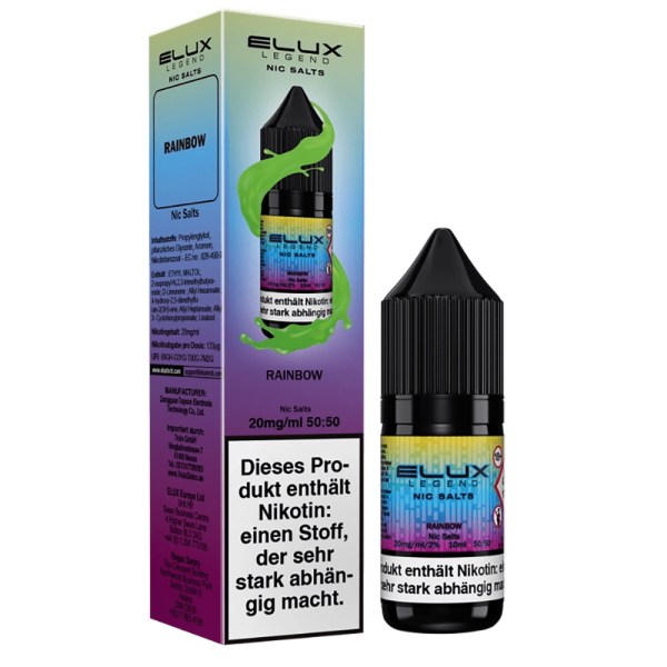 ELUX Nic Salt - Rainbow Liquid 10ml