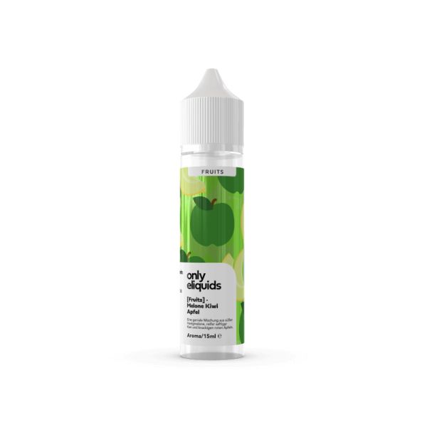 Only Fruits Aroma - Melone Apfel Kiwi 15ml Longfill