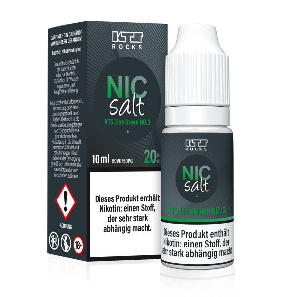 KTS Nic Salt - Green No. 3 Liquid 10ml 20mg/ml
