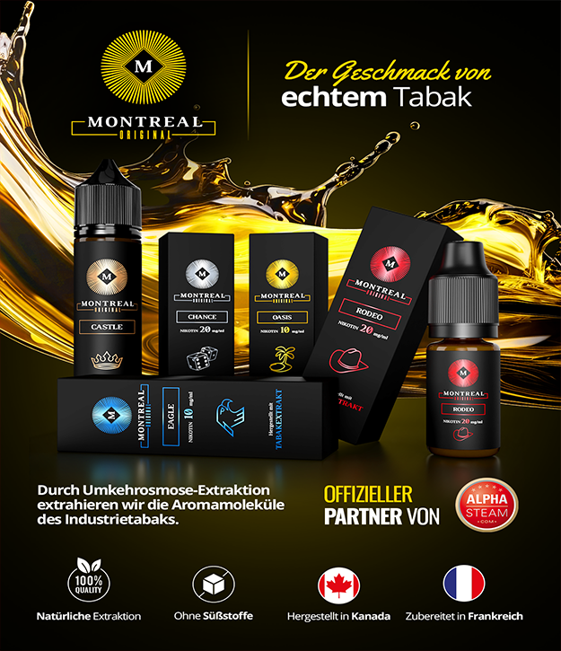 Montreal Original: der Geschmack von echtem Tabak!