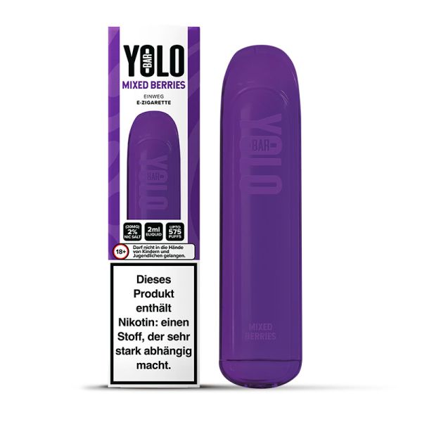 Yolo Bar - Mixed Berries 20mg/ml