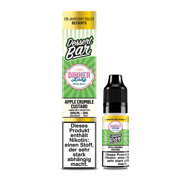 Dinner Lady Dessert Bar - Apple Crumble Custard Liquid 10ml