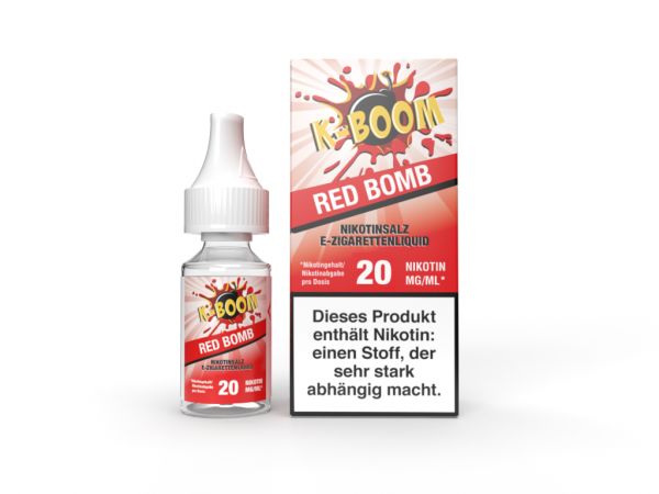 K-Boom - Red Bomb Nic Salt Liquid 20mg/ml 10ml