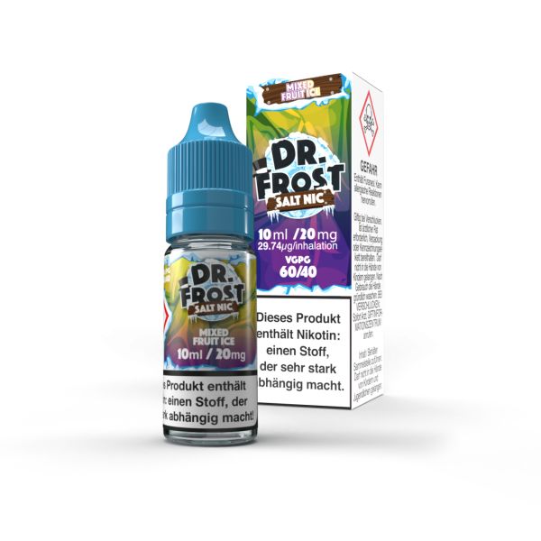 Dr. Frost - Mixed Fruits Ice NicSalt Liquid 10ml 20mg/ml