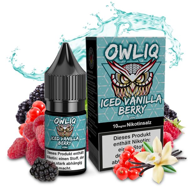 OWLIQ Nic Salt - Iced Vanilla Berry Liquid 10ml