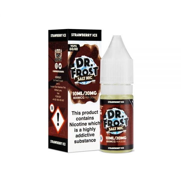 Dr.Frost Nic Salt - Strawberry Ice Liquid 20mg Nikotinsalz