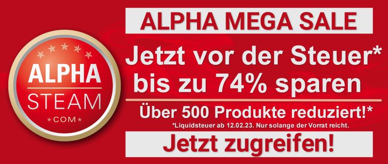 Alpha Mega Sale bis zu 74% Rabatt