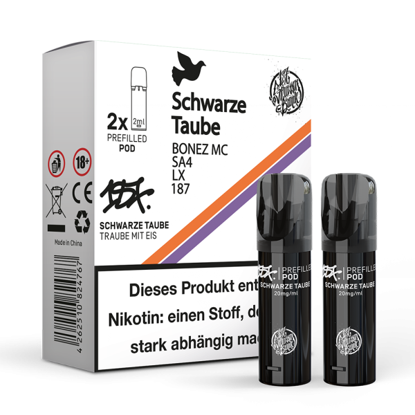 2x 187 Straßenbande Pod - Schwarze Taube 20mg/ml