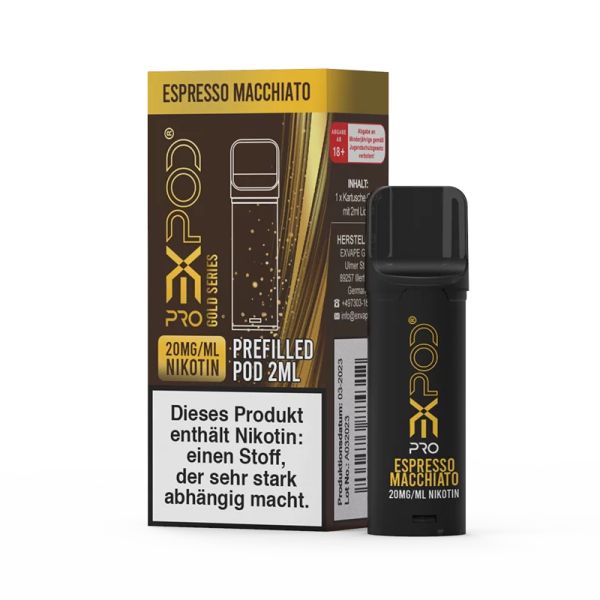 Expod Pro Gold - Espresso Macchiato Pod 20mg/ml