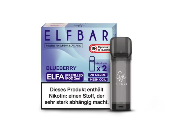 ELF Bar - ELFA Blueberry Pod 20mg/ml 1.2 Ohm 2er Pack