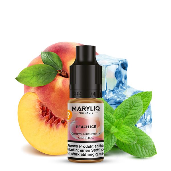 Maryliq - Peach Ice Nic Salt Liquid 10ml