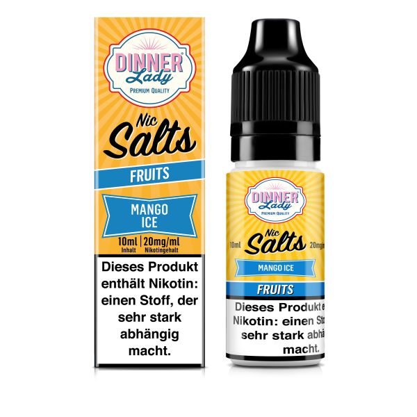 Dinner Lady Nic Salt - Mango Ice Liquid 10ml 20mg/ml