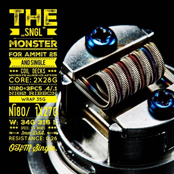 The SNGL Monster | Tasty Ohm Coils