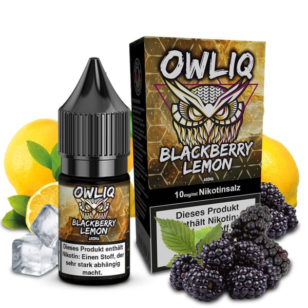 OWLIQ Nic Salt - Blackberry Lemon Liquid 10ml