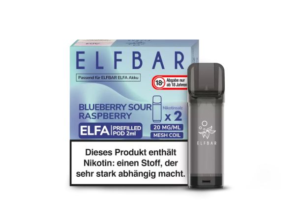 ELF Bar - ELFA Blueberry Sour Raspberry Pod 20mg/ml