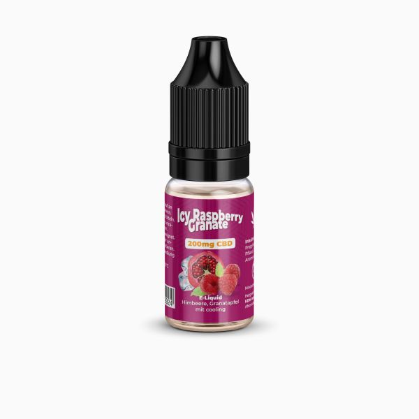 KDM Liquids - Icy Raspberry Granate CBD Liquid 200mg 10ml
