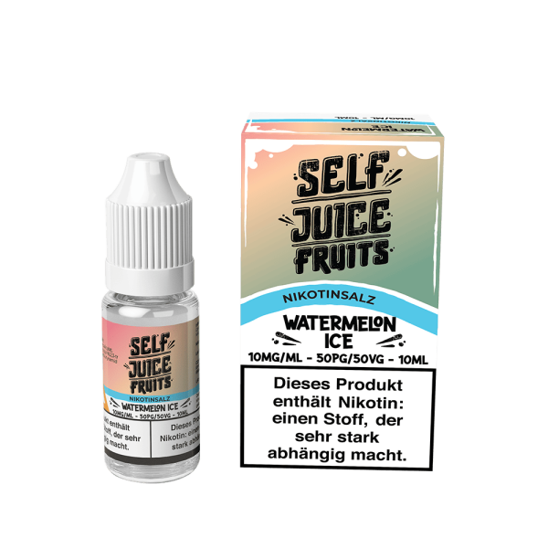 Self Juice Nic Salt - Watermelon Ice Liquid 10ml