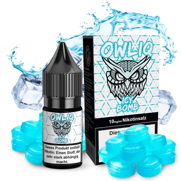 OWLIQ Nic Salt - Icy Bomb Liquid 10ml