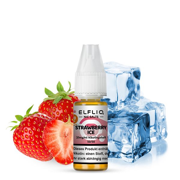Elfliq by Elfbar Nic Salt - Strawberry Ice Liquid 10ml