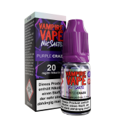 Vampire Vape Nic Salt - Purple Craze Liquid 10ml Vampire Vape Nic Salt - Purple Craze Liquid 10ml