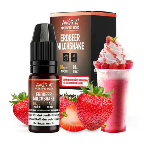 Avoria Nic Salt - Erdbeer Milchshake Liquid 10ml