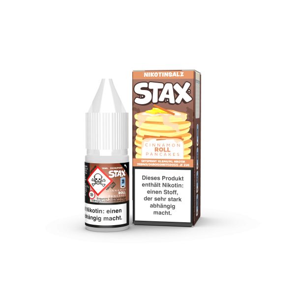 Strapped STAX Nic Salt - Cinnamon Roll Pancakes Liquid 10ml 20mg/ml