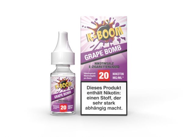 K-Boom - Grape Bomb Nic Salt Liquid 20mg/ml 10ml