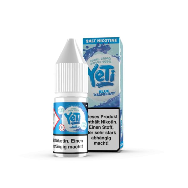 YETI NicSalt - Blue Raspberry Liquid 10ml 20mg