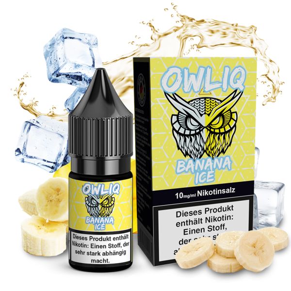 OWLIQ Nic Salt - Banana Ice Liquid 10ml