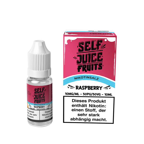 Self Juice Nic Salt - Raspberry Liquid 10ml