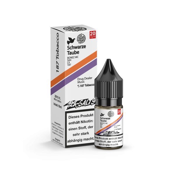 187 Straßenbande Nic Salt - Schwarze Taube Liquid 10ml 20mg/ml
