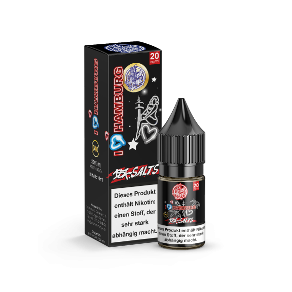 187 Straßenbande Nic Salt - I Love Hamburg Liquid 10ml 20mg/ml