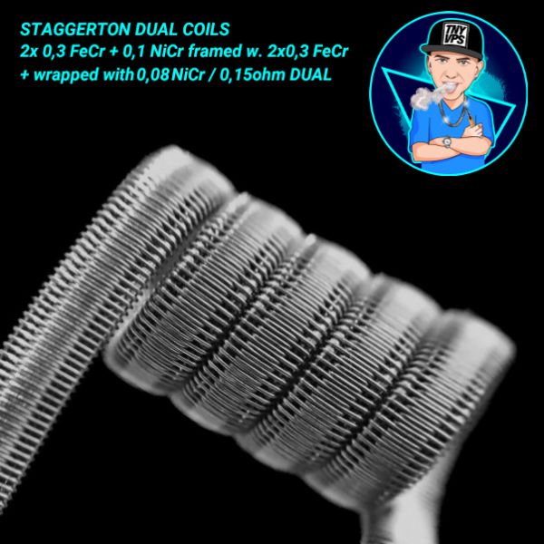 Tony Vapes Coils - Cloudchaser Coils Dual 0,15 Ohm Handmade