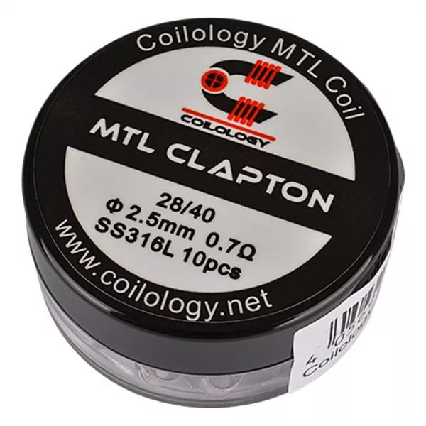Coilology - Edelstahl MTL Clapton 0.7 Ohm 10er Pack